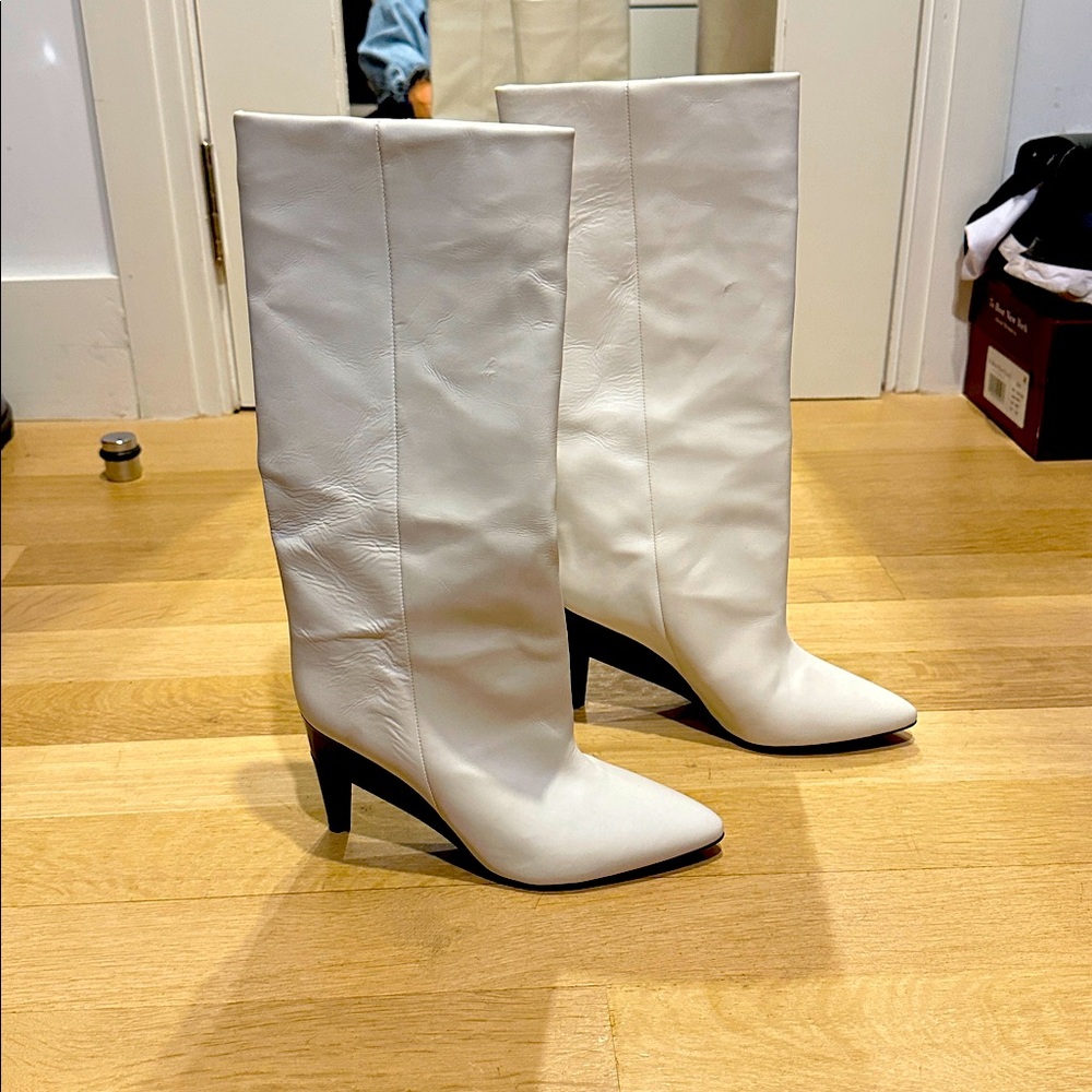 NEW Isabel Marant White Knee-High Women's Boots size 36